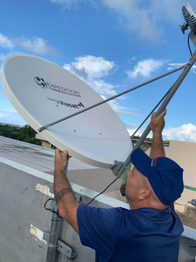 Expedition Communications Satellite Install
